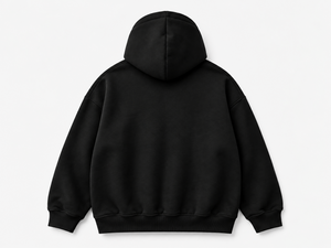 BONELESS LIVE UNFIXED HOODIE VOID BLACK back product view