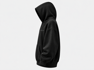 BONELESS LIVE UNFIXED HOODIE VOID BLACK side product view
